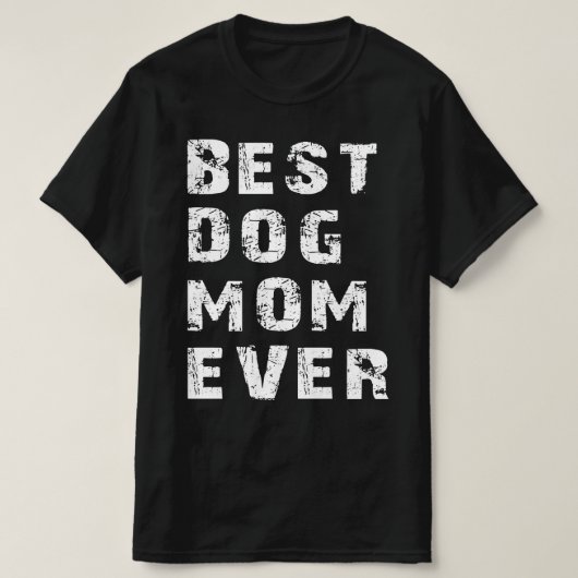 beste hond moeder ooit t-shirt (Design voorkant)