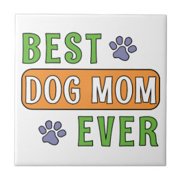 Beste hond-moeder ooit tegeltje