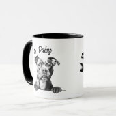 Beste Hond Moeder Ooit Tibetaans Staffy Hond Geper Mok (Voorkant links)