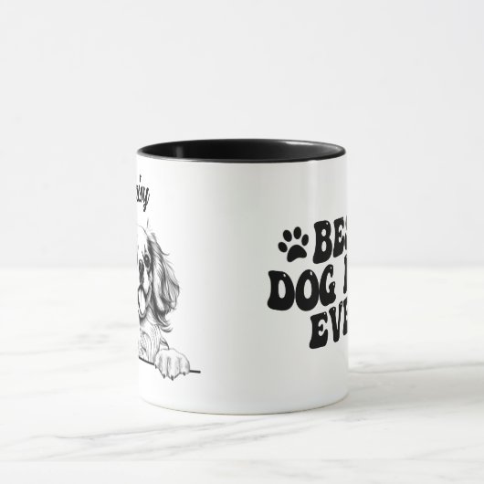 Beste Hond Moeder Ooit Tibetaanse Spaniël Hond Gep Mok (Midden)