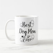 Beste Hond Moeder Ooit Typografie Script Koffiemok (Links)