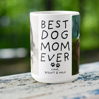 Beste hond-moeder ooit van de hond Twee foto aange Koffiemok
