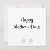 Beste hond moeder ooit w / schattige slapende pupp kaart (Achterkant)