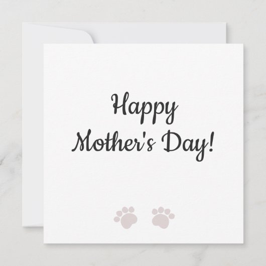 Beste hond moeder ooit w / schattige slapende pupp kaart (Achterkant)