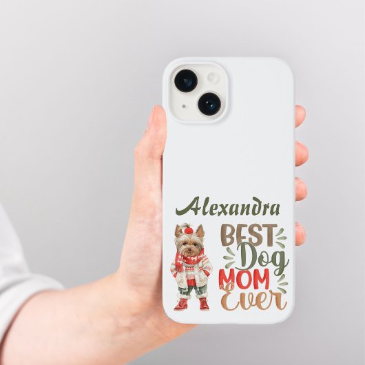 Beste Hond Moeder Ooit Yorkie Custom Case-Mate iPhone Case