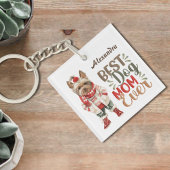 Beste Hond Moeder Ooit Yorkie Custom Sleutelhanger