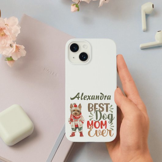 Beste hond-moeder ooit Yorkie op maat Case-Mate iPhone Case