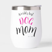 Beste Hond Moeder Oprichtingsjaar Wit Roze Over de (Links)