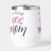 Beste Hond Moeder Oprichtingsjaar Wit Roze Over de (Voorkant)