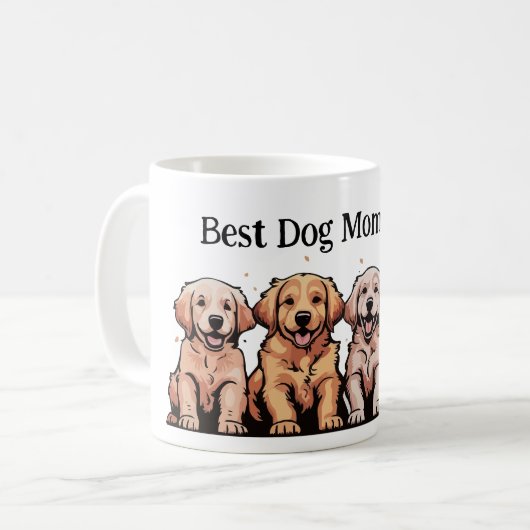 "Beste Hond Moeder/Pap Ooit" cadeau  Mok (Voorkant links)