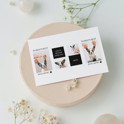 Beste Hond Moeder van de Wereld | Collage Hond Fot