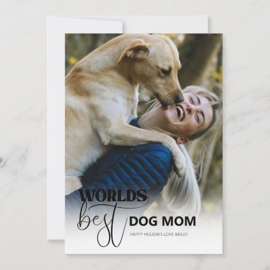 Beste Hond Moeder van de Wereld Feestdagenkaart (Voorkant)