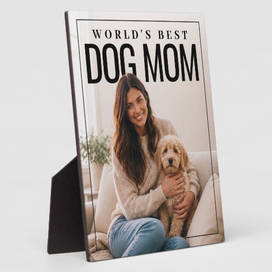 Beste Hond Moeder van de Wereld FotoPop Fotoplaat (Zijkant)
