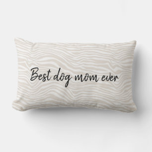 Beste Hond Moeder Zebra Print Kussen