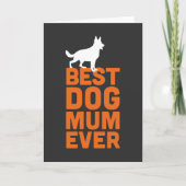 Beste Hond Mum Ooit - Duitse Herder / Elzasser Kaart (Voorkant)