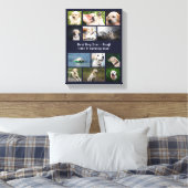 Beste hond ooit aangepaste foto collage canvas afdruk (Insitu (Slaapkamer))