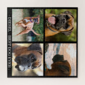 Beste hond ooit | Aangepaste foto-inkoulage voor f Legpuzzel (Horizontaal)