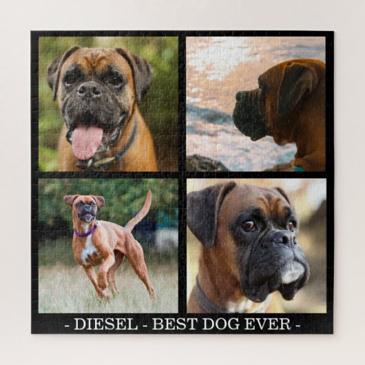 Beste hond ooit | Aangepaste foto-inkoulage voor f Legpuzzel (Verticaal)