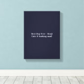 Beste hond ooit Aangepaste fotocollage Canvas Afdruk (Insitu (Houten vloer))