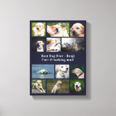 Beste hond ooit Aangepaste fotocollage Canvas Afdruk (Voorkant)