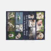 Beste Hond Ooit Custom Photo Collage Fleece Deken (Voorkant (Horizontaal))