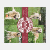 Beste Hond Ooit Foto Collage Fleece Deken (Voorkant (Horizontaal))