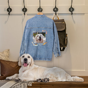 Beste hond ooit foto denim jas denim jacket