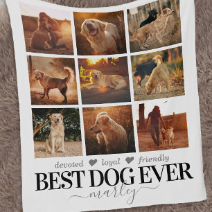 Beste Hond Ooit Foto Huisdier Herdenking Fleece Deken