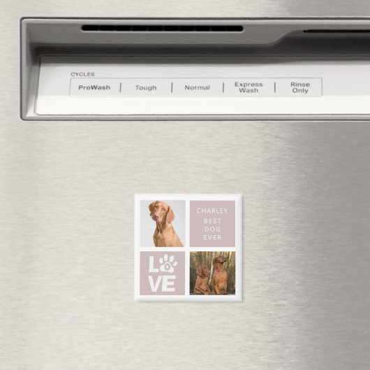 Beste hond ooit | Gepersonaliseerd fotomagneet Magneet (Insitu (Vaatwasser))