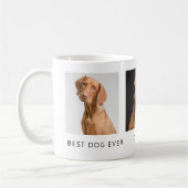 Beste hond ooit gepersonaliseerde foto Mok (Links)