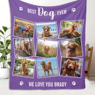 Beste HOND ooit gepersonaliseerde huisdier foto co Fleece Deken