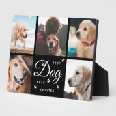 Beste Hond Ooit Herdenking Klauwen Modern Fotocoll Fotoplaat (Zijkant)