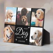 Beste Hond Ooit Herdenking Pootjes Modern Fotocoll Fotoplaat