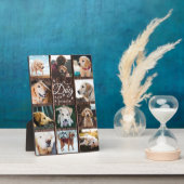 Beste Hond Ooit Herdenkings Rustieke Foto Collage Fotoplaat (Zijkant)
