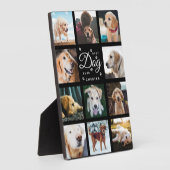 Beste Hond Ooit Herdenkings Rustieke Foto Collage Fotoplaat (Zijkant)