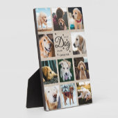 Beste Hond Ooit Herdenkings Rustieke Foto Collage Fotoplaat (Zijkant)