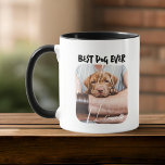 Beste Hond Ooit Huisdier Modern Grunge Cool Photo  Mok<br><div class="desc">Dit eenvoudige en moderne ontwerp is samengesteld uit moderne eenvoudige speelse scripttypografie. Voeg aangepaste huisdierenfoto toe.</div>