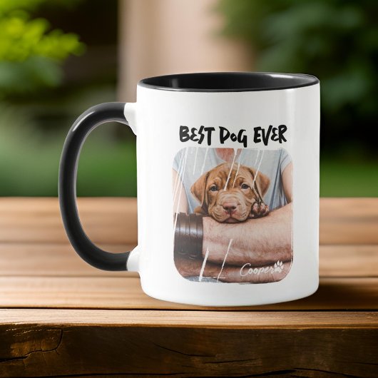 Beste Hond Ooit Huisdier Modern Grunge Cool Photo  Mok