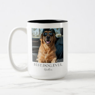 Beste hond ooit huisdier ouder foto mok