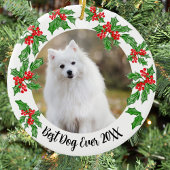 Beste hond ooit Kerstmis Pet Gift of Memorial Keramisch Ornament