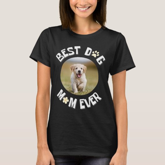 Beste hond ooit met een aangepaste foto t-shirt (Voorkant)