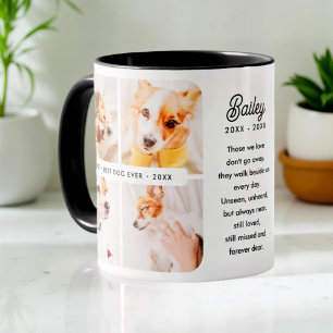 Beste Hond Ooit Pet Memorial Moderne Fotocollage Mok