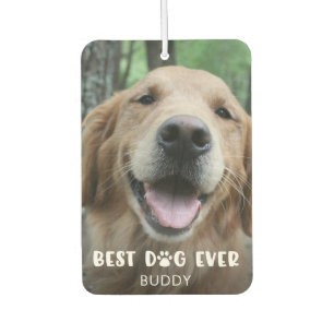 BESTE HOND OOIT Poot Print Foto gepersonaliseerd Luchtverfrisser
