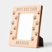 Beste Hond Ooit Pootafdruk Gegraveerde Lijstjes (Links)