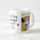 Beste hond opa ooit foto hond grote koffiekop (Voorkant rechts)