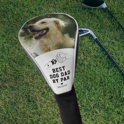 Beste Hond Pap Door Par Foto Vaderdag Golfheadcover