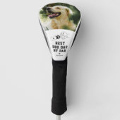 Beste Hond Pap Door Par Foto Vaderdag Golfheadcover (Voorkant)