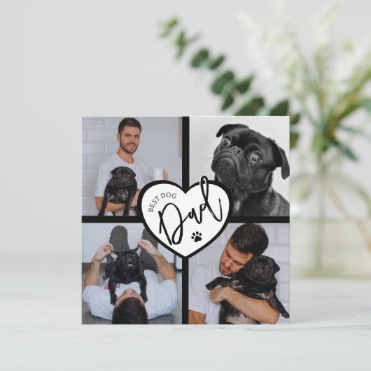 Beste Hond Pap | Fotocollage (Staand voorkant)