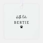 Beste Hond Pap | Fotocollage Metalen Ornament (Achterkant)