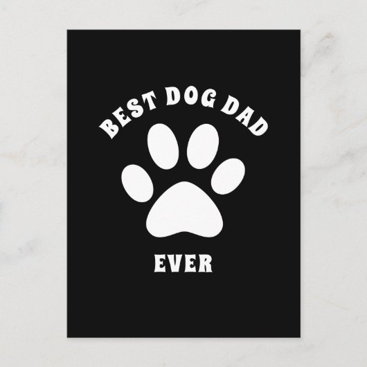 Beste hond pap ooit aangepaste tekst op maat briefkaart (Voorkant)